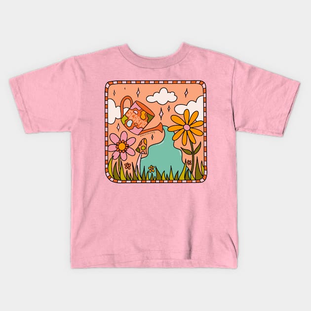 Scorpio Garden Kids T-Shirt by Doodle by Meg